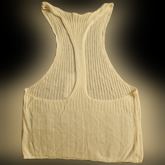 3/$25 NEW Free People Intimately Creme Knit Racerback Crop size XS - Picture 6 of 8